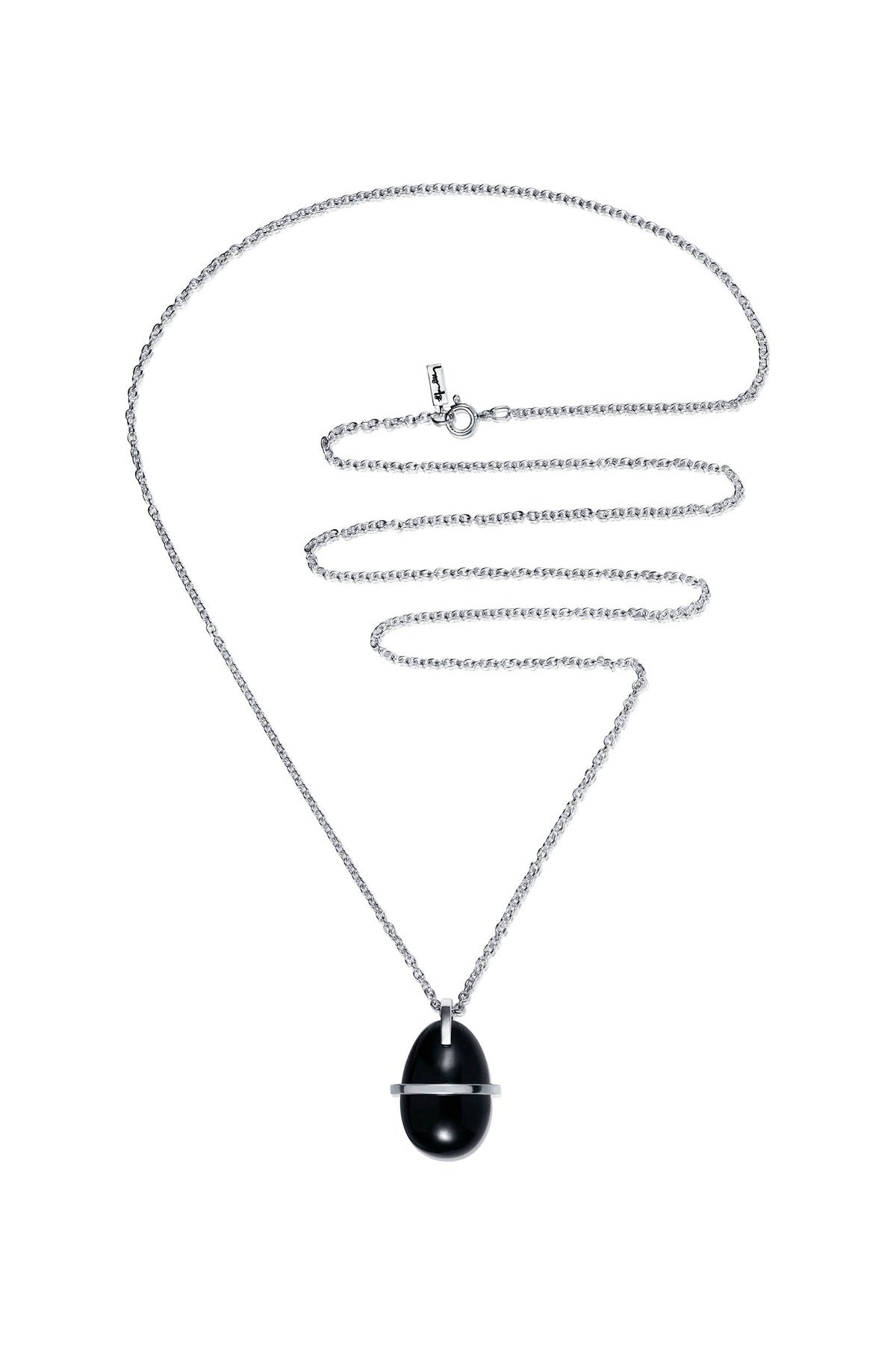 Efva Attling Slick & Black Pendant hopeinen kaulakoru