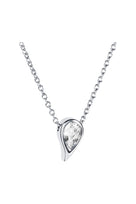 Efva Attling Sparkle Of Life Single Necklace - White Topaz hopeinen kaulakoru