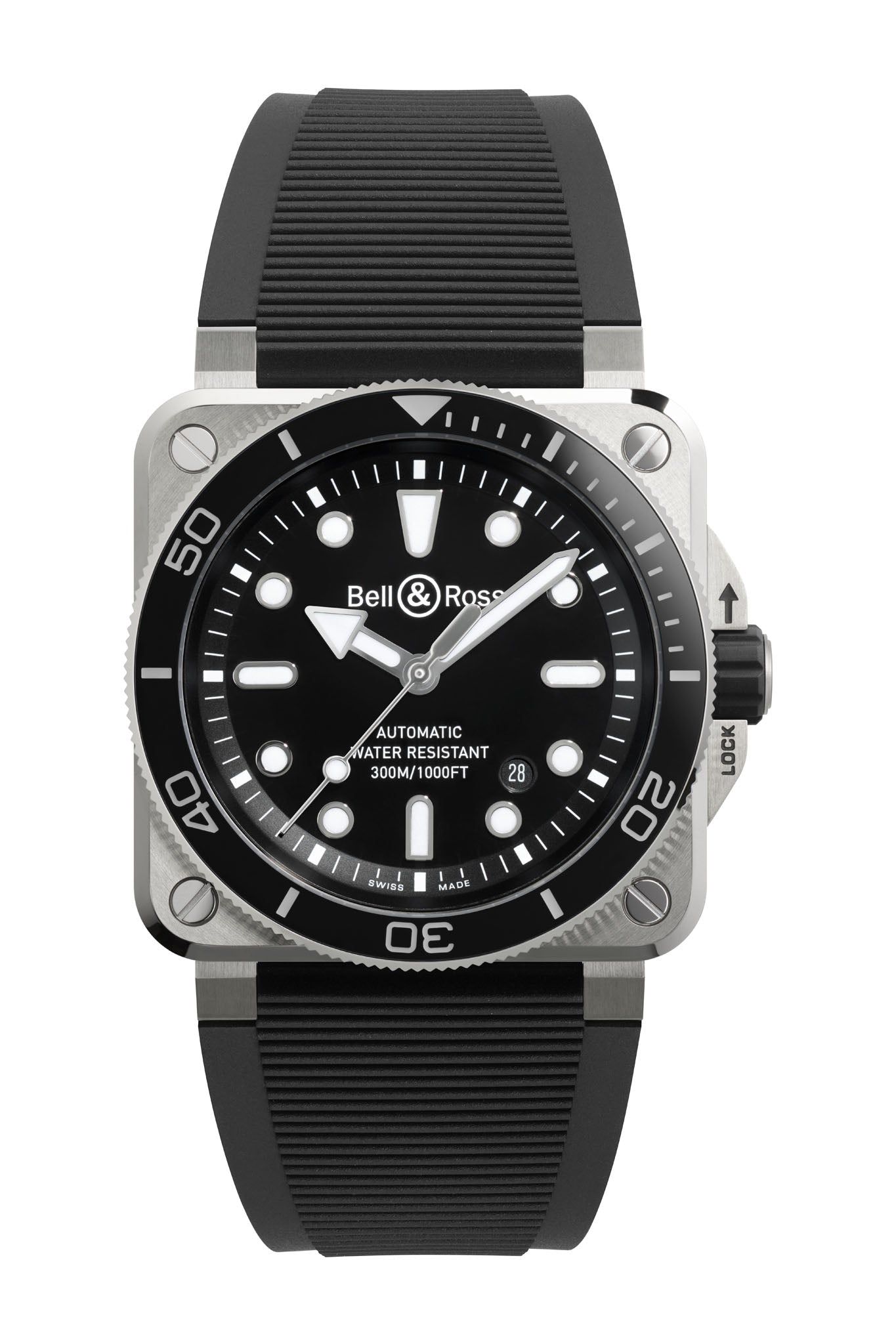 Bell & Ross BR 03 Diver Black Steel rannekello