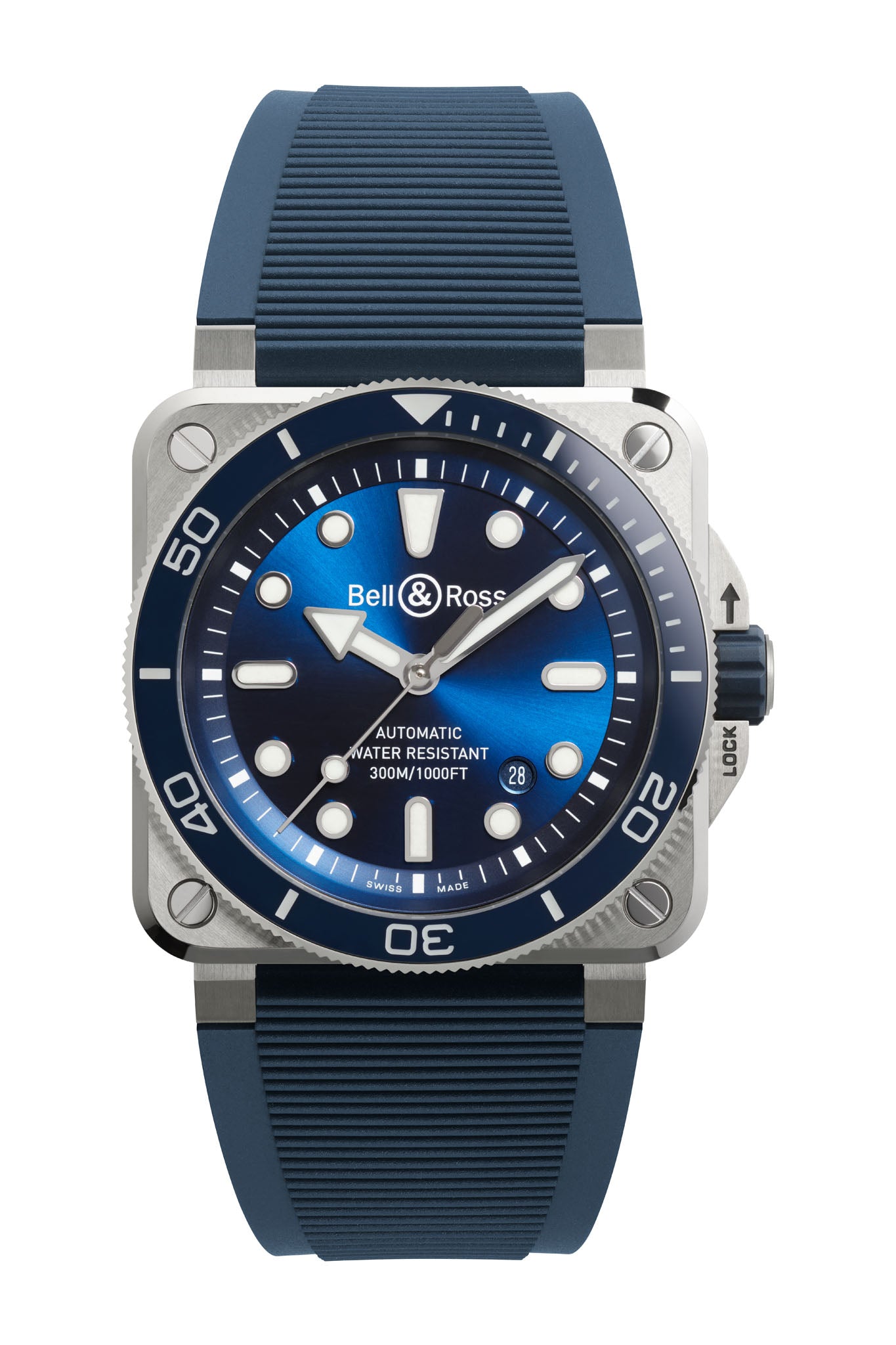 Bell & Ross BR 03 Diver Blue Steel rannekello