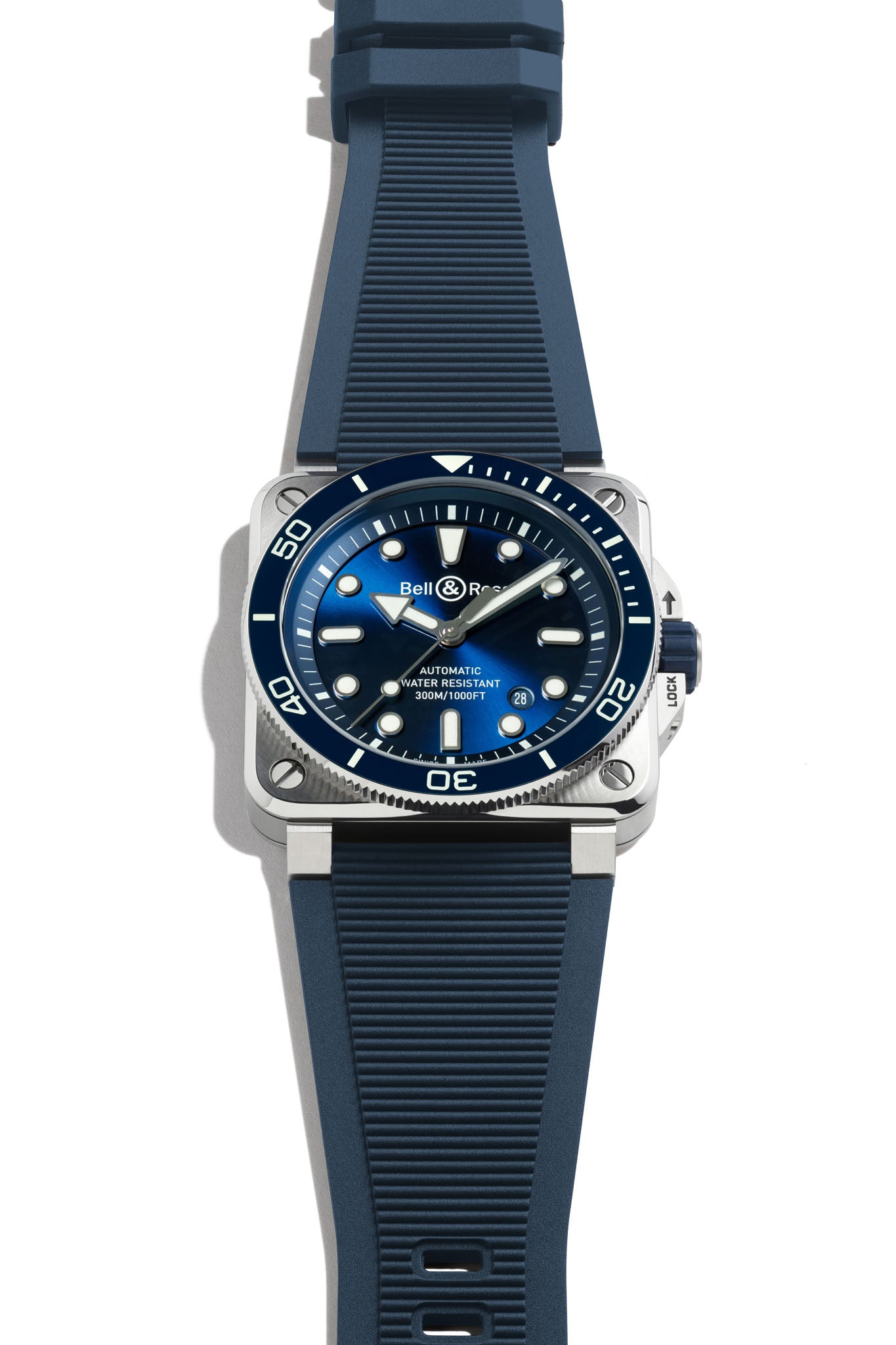 Bell & Ross BR 03 Diver Blue Steel rannekello