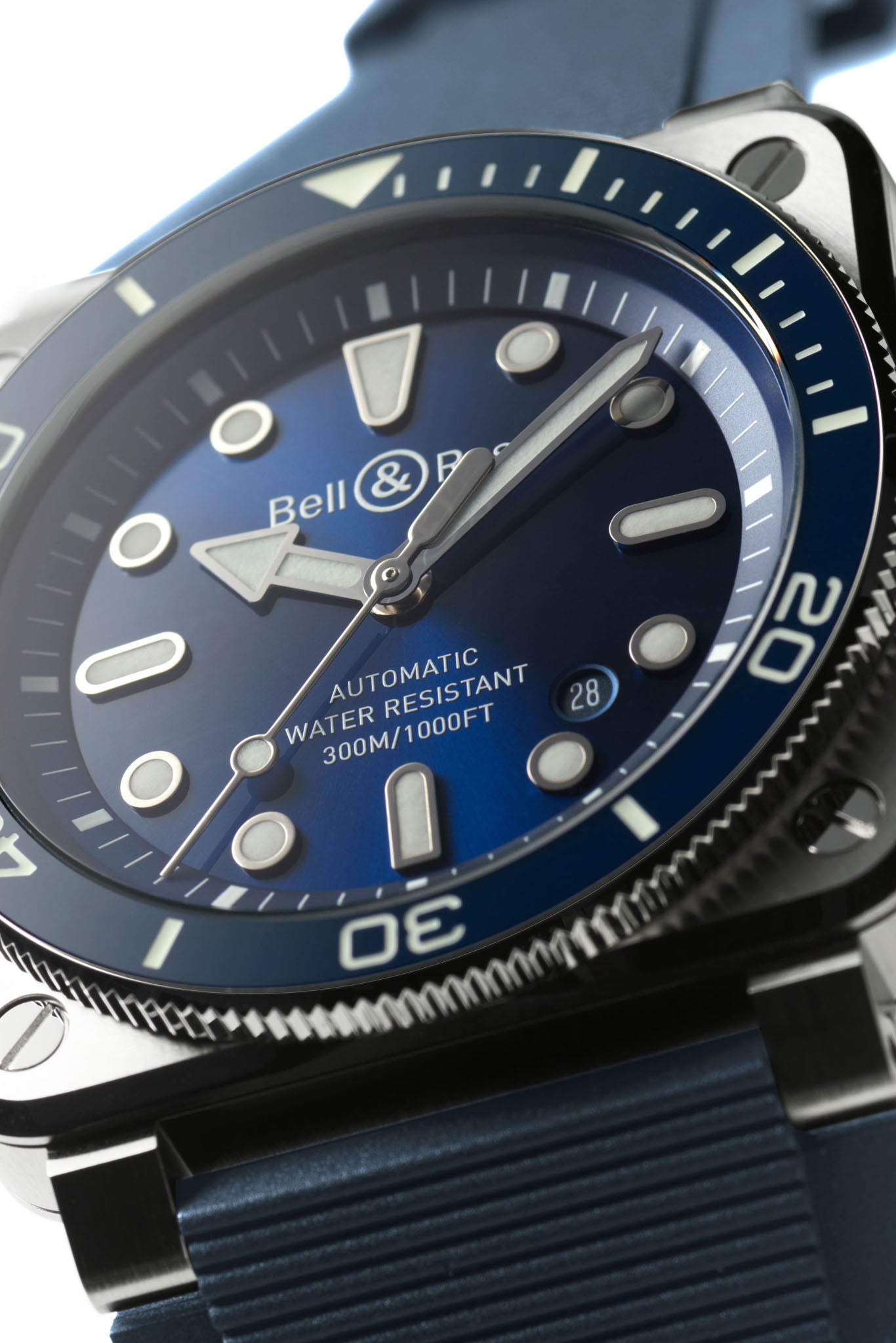 Bell & Ross BR 03 Diver Blue Steel rannekello