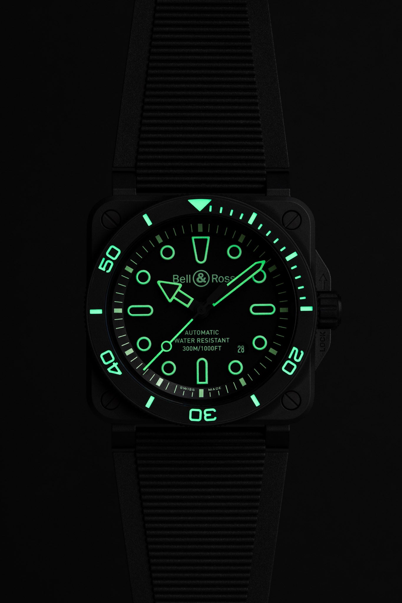 Bell & Ross BR 03 Diver Lum Outline rannekello