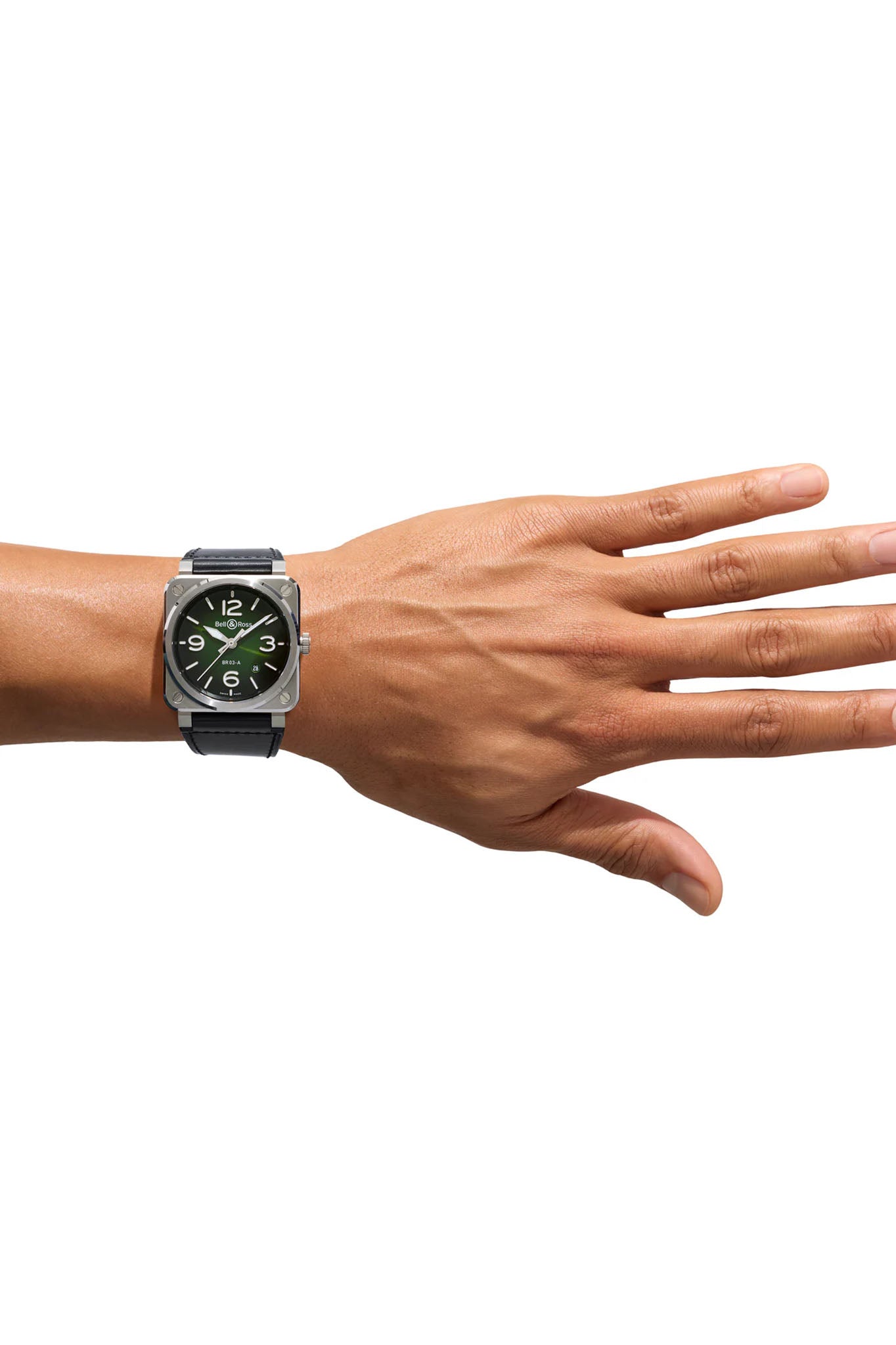 Bell & Ross BR-03 Green Steel BR03A-GN-ST/SCA