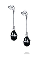 Efva Attling Slick & Black Earrings hopeiset korvakorut