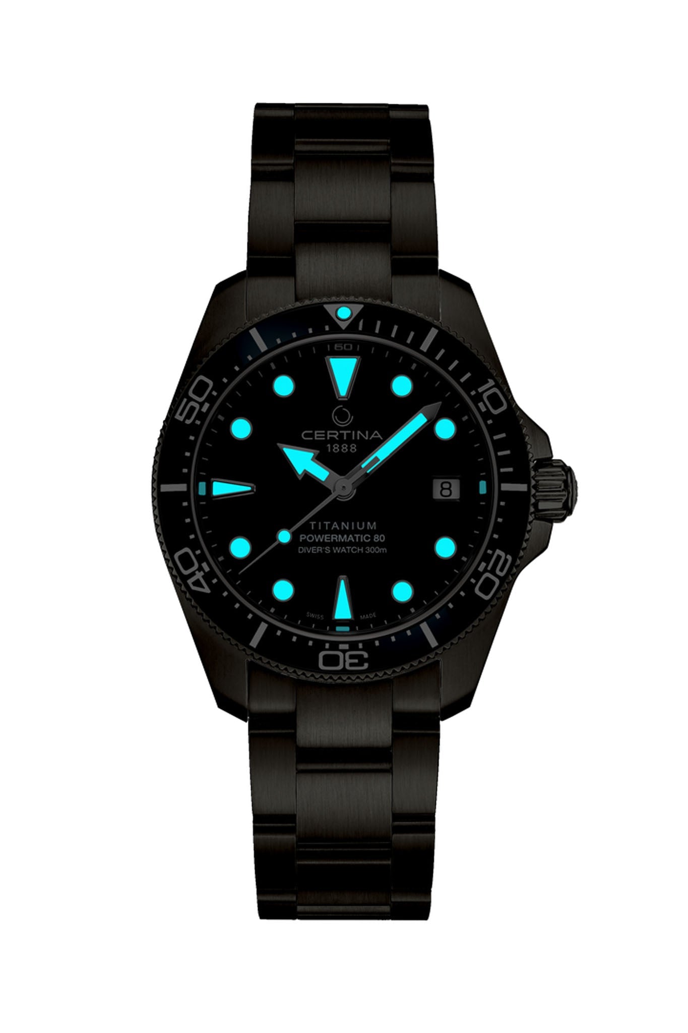 Certina DS Action Diver 38 Powermatic 80 Ceramic Titanium C048.807.44.081.00