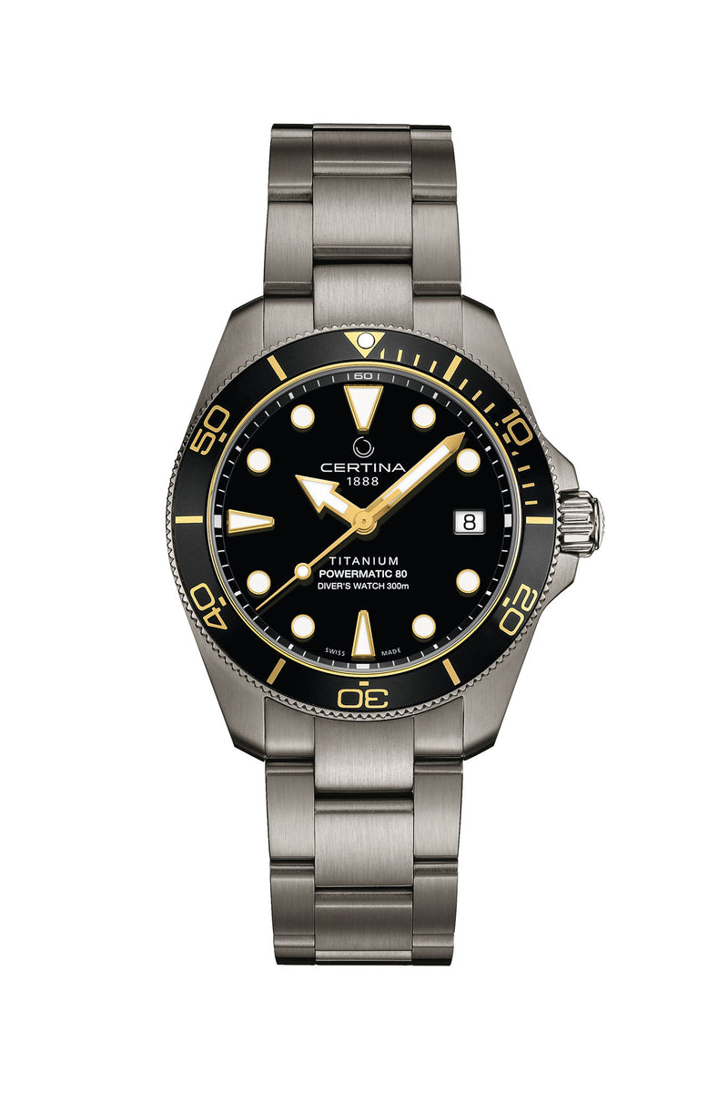 Certina DS Action Diver 38 Powermatic 80 Ceramic Titanium rannekello C048.807.44.051.00 tuotekuva