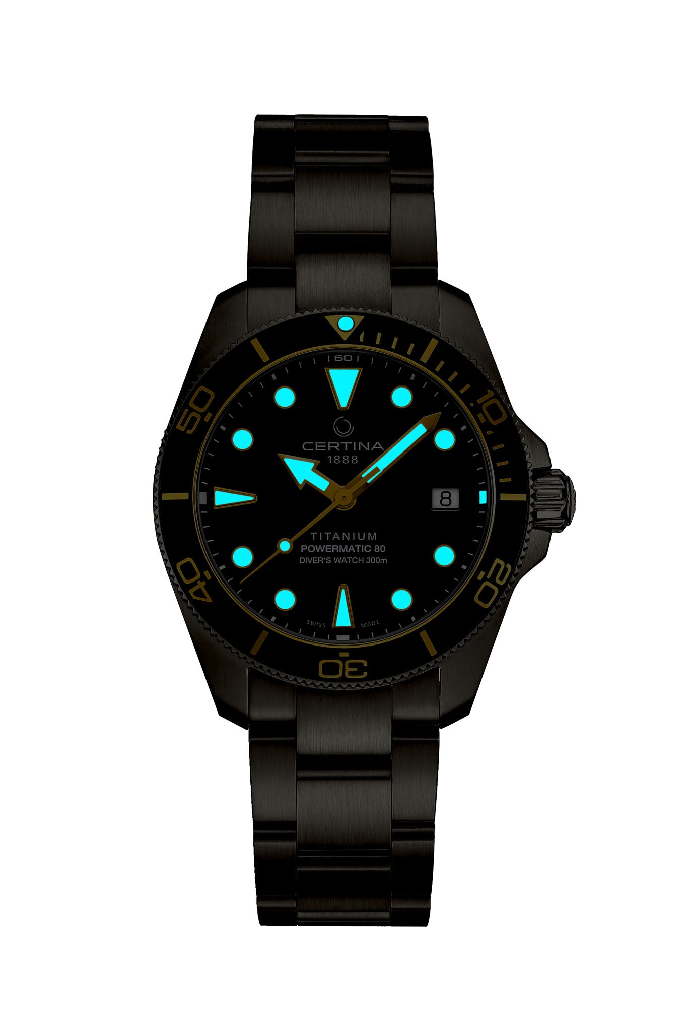 Certina DS Action Diver 38 Powermatic 80 Ceramic Titanium rannekello