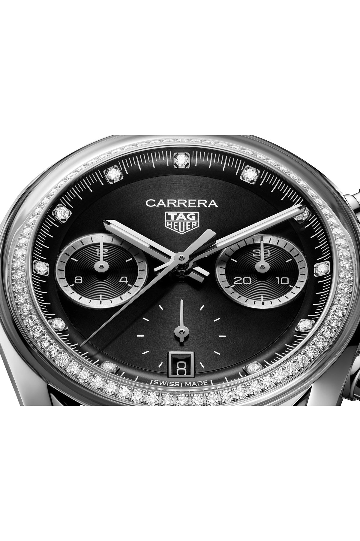 TAG Heuer Carrera Chronograph 39 mm CBS221L.BA0048 – kellotaulun yksityiskohta
