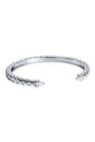 Efva Attling Criss Cross Cuff hopeinen rannekoru