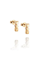 Efva Attling Dice Twice kultaiset korvakorut 12-101-02211