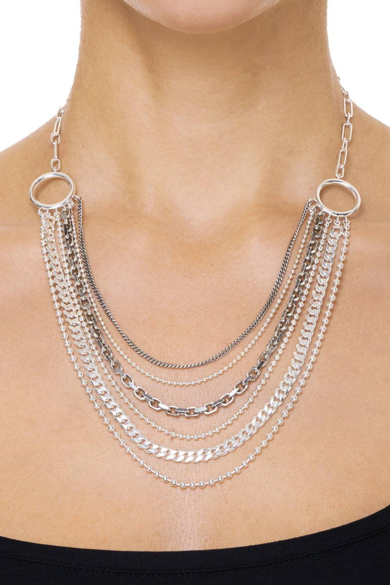 Efva Attling Freedom Chains Collier hopeinen kaulakoru