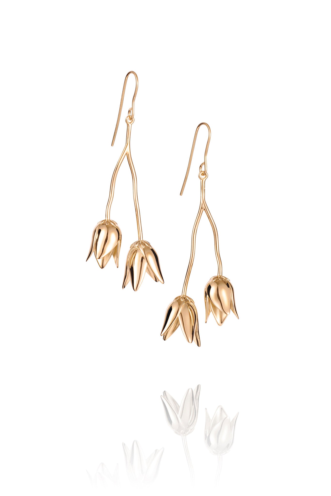 Efva Attling Helleborus Earrings kullatut hopeakorvakorut