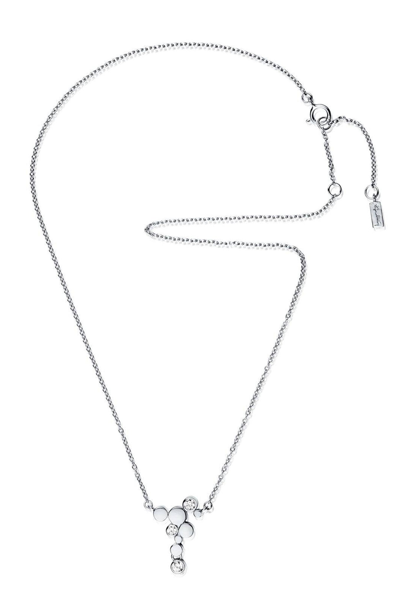 Efva Attling Little Champagne Necklace hopeinen kaulakoru