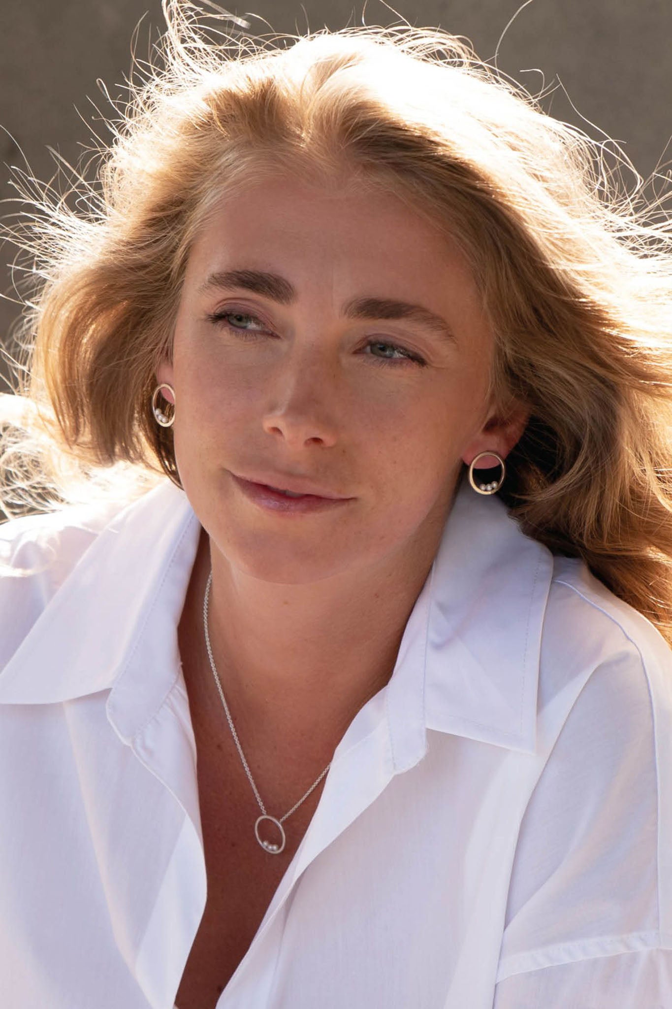 Efva Attling Little Roller Coaster Necklace hopeinen kaulakoru