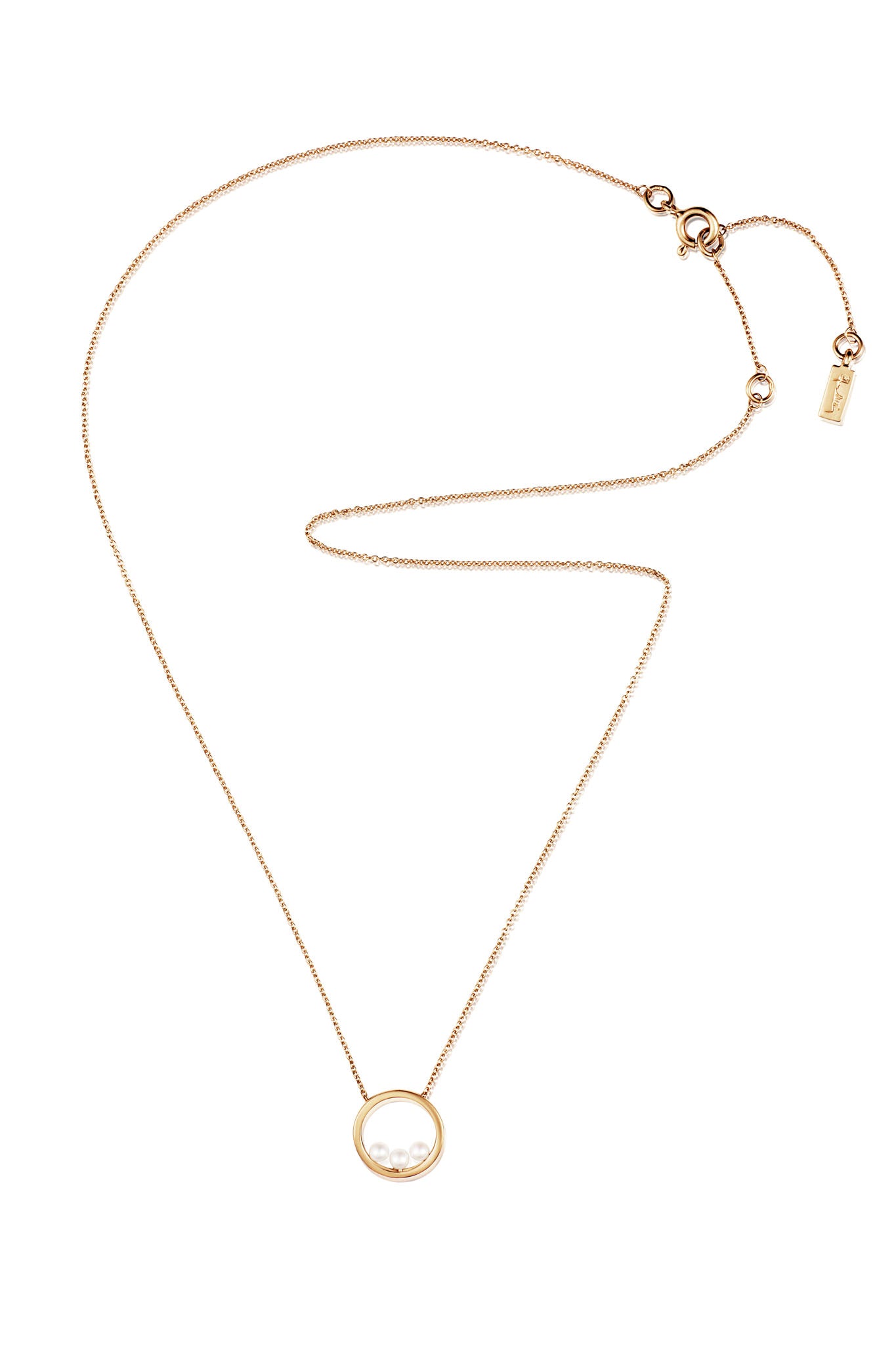 Efva Attling Little Roller Coaster Necklace keltakultainen kaulakoru