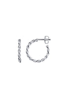 Efva Attling Little Wrapped Hoop hopeiset korvakorut 12-100-02276