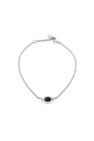 Efva Attling Love Bead Bracelet - Onyx hopeinen rannekoru 14-100-02415