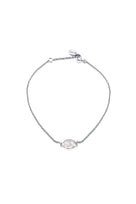Efva Attling Love Bead Bracelet - Rose Quartz hopeinen rannekoru 14-100-02416