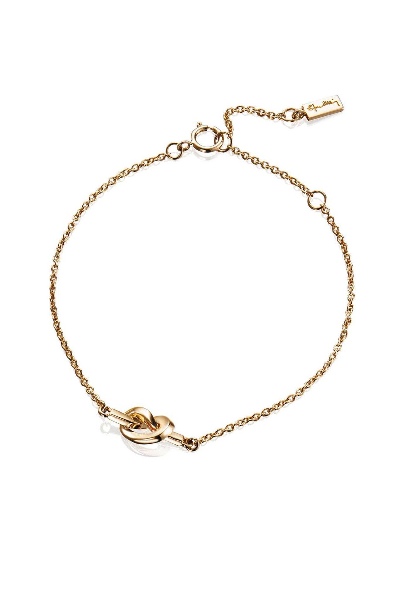 Efva Attling Love Knot Bracelet kullattu rannekoru
