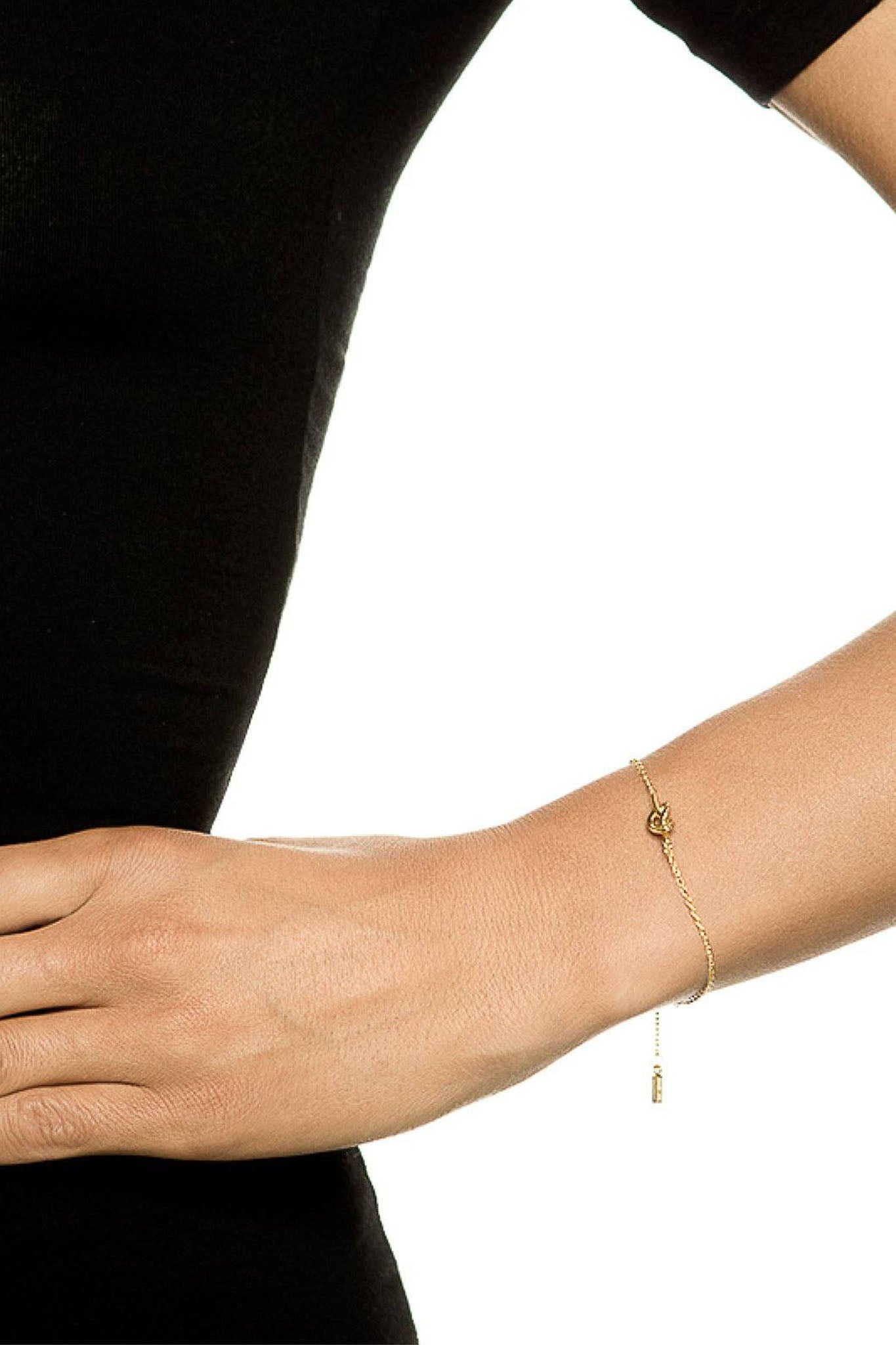 Efva Attling Love Knot Bracelet kullattu rannekoru