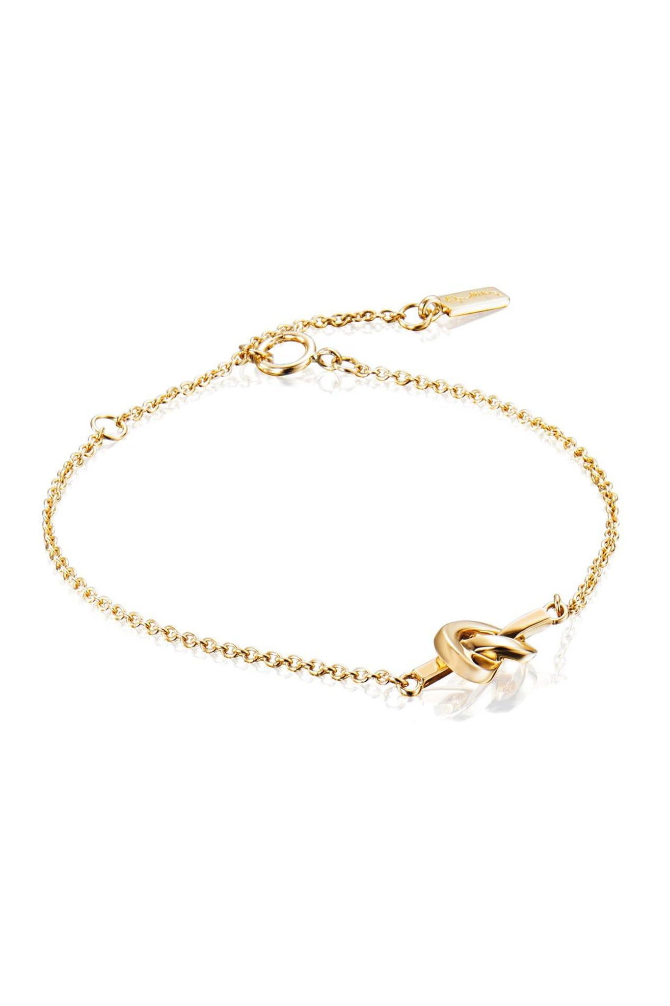 Efva Attling Love Knot Bracelet kullattu rannekoru