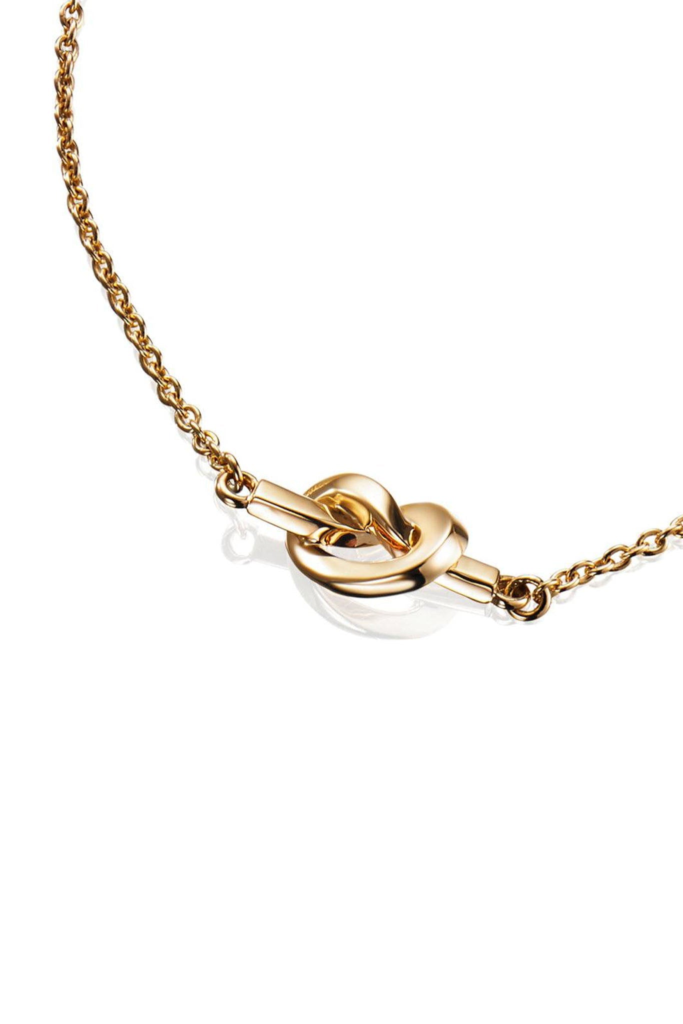 Efva Attling Love Knot Bracelet kullattu rannekoru