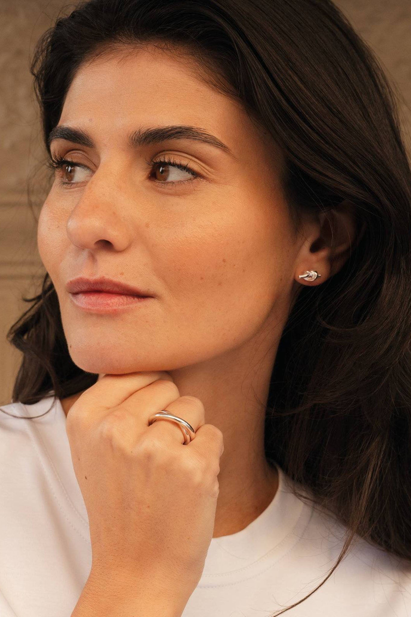 Efva Attling Love Knot Ear kullatut korvakorut