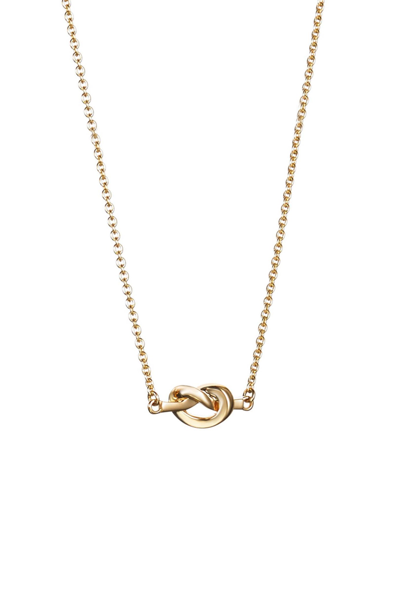 Efva Attling Love Knot Necklace kullattu kaulakoru