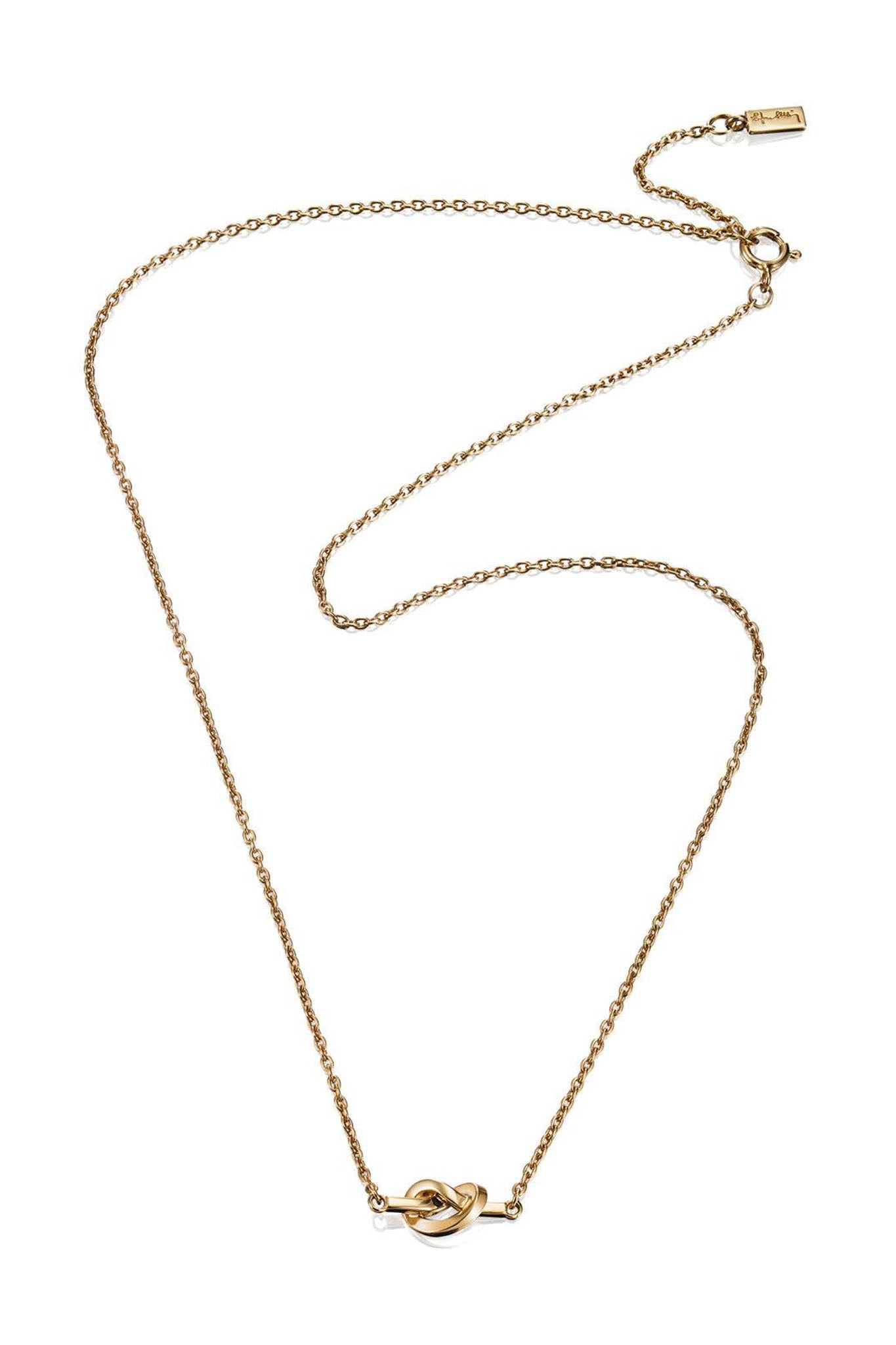 Efva Attling Love Knot Necklace kullattu kaulakoru