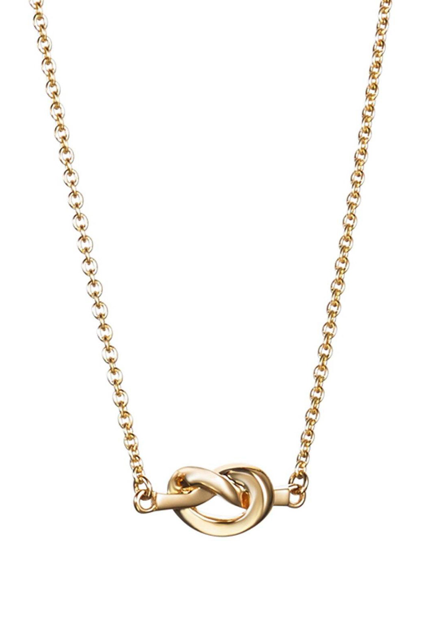 Efva Attling Love Knot Necklace kullattu kaulakoru