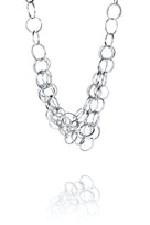 Efva Attling Messy Ring Collier hopeinen kaulakoru 10-100-02362