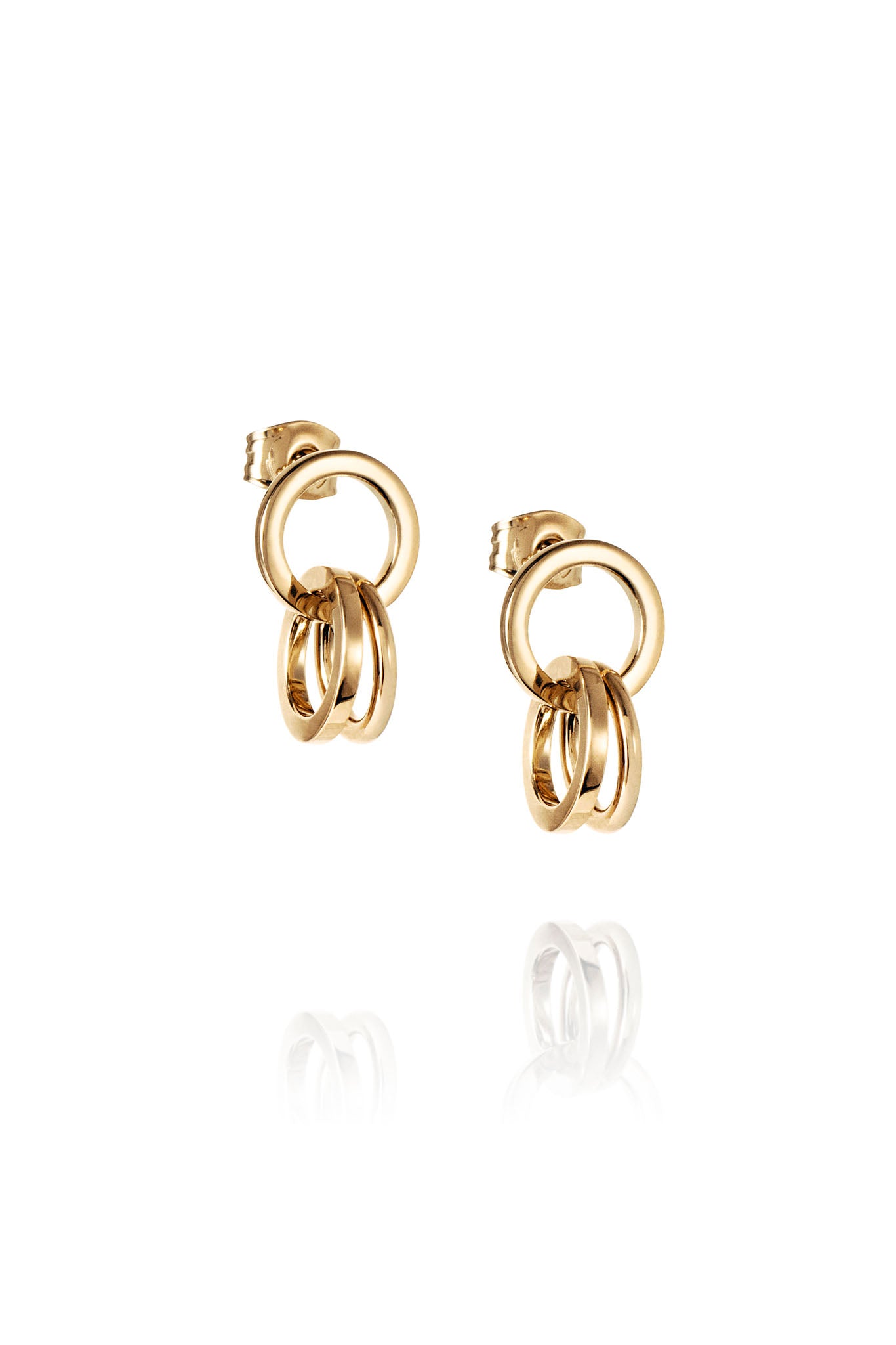 Efva Attling Messy Rings Ear kullatut hopeiset korvakorut