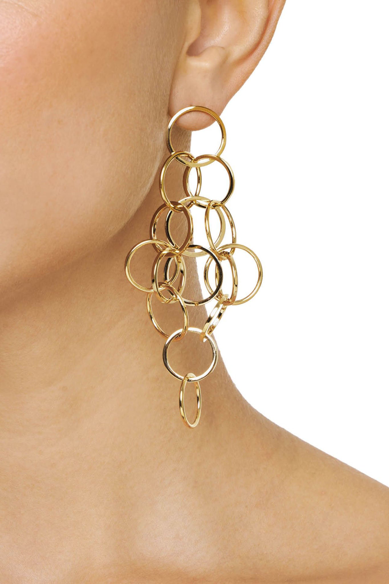 Efva Attling Messy Rings Earrings kullatut hopeiset korvakorut