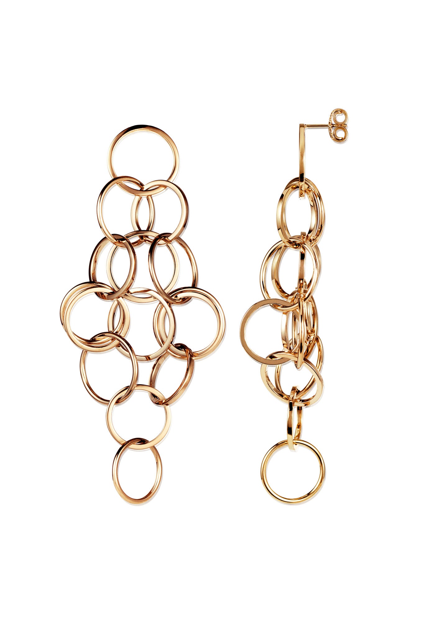 Efva Attling Messy Rings Earrings kullatut hopeiset korvakorut