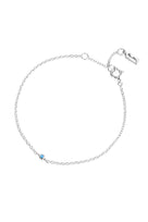 Efva Attling Micro Blink Bracelet, Blue Topaz hopeinen rannekoru
