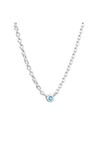 Efva Attling Micro Blink Necklace, Blue Topaz hopeinen kaulakoru