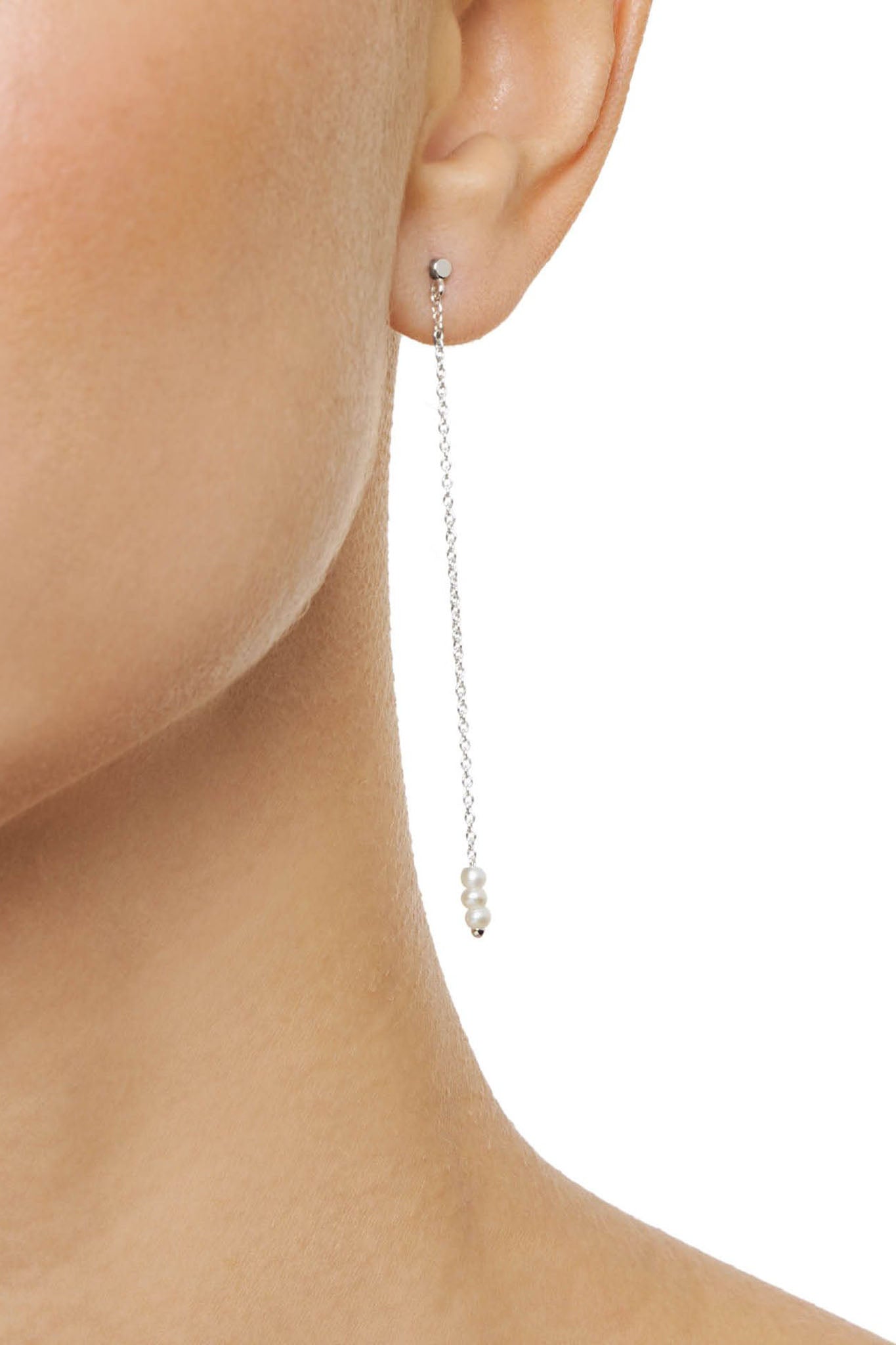 Efva Attling My Little Pearl Earrings hopeiset korvakorut
