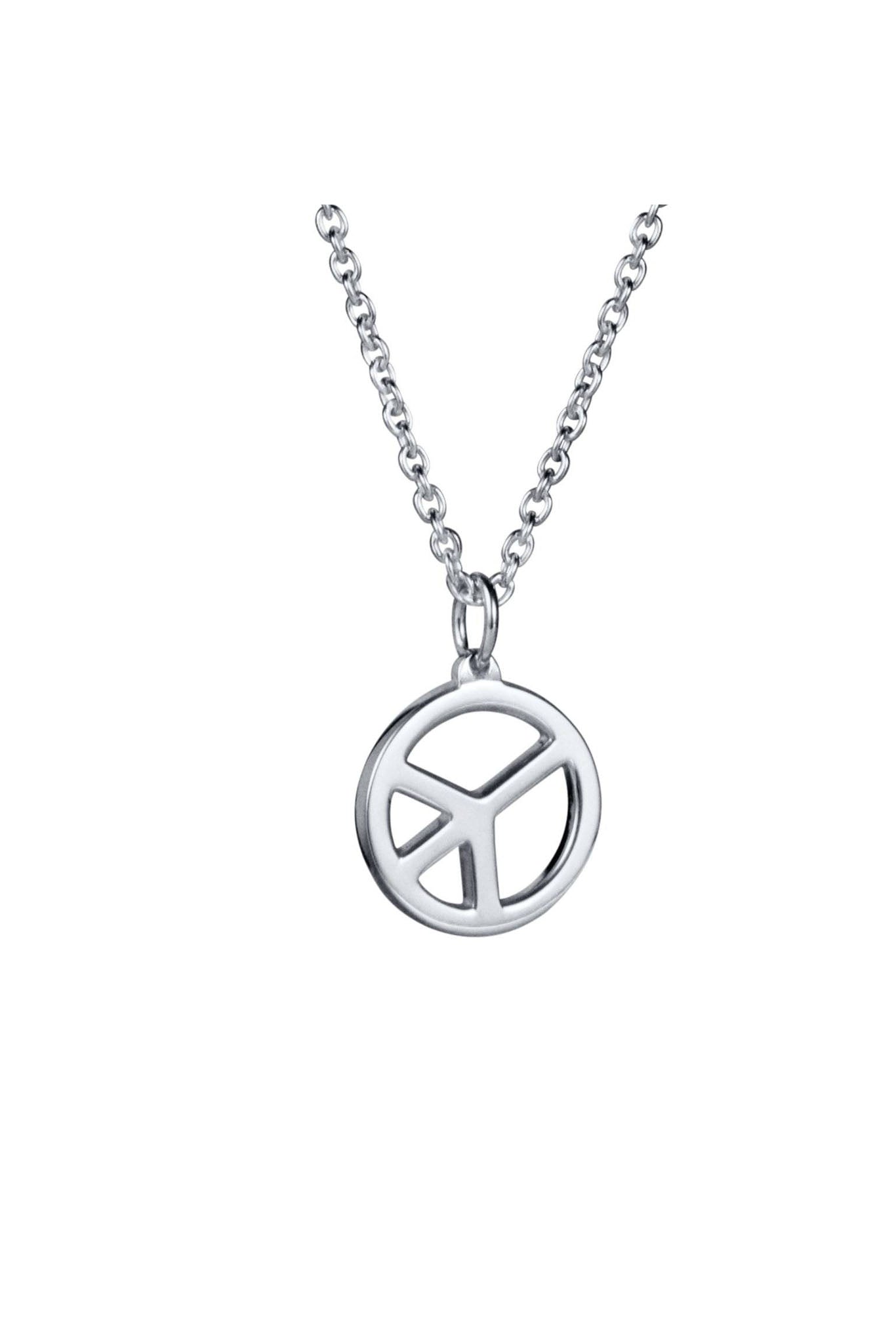Efva Attling New Peace Pendant hopeinen kaulakoru