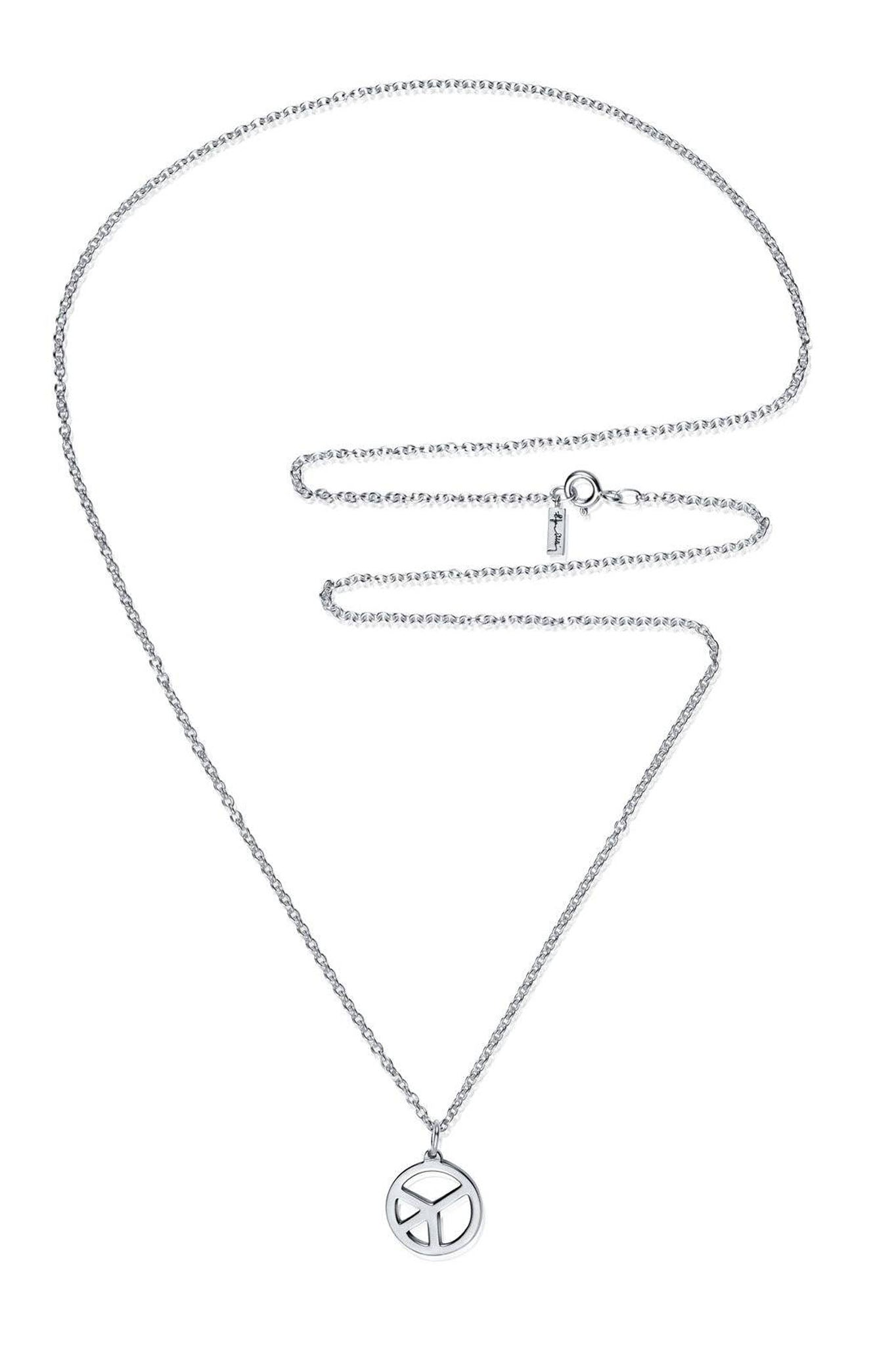 Efva Attling New Peace Pendant hopeinen kaulakoru