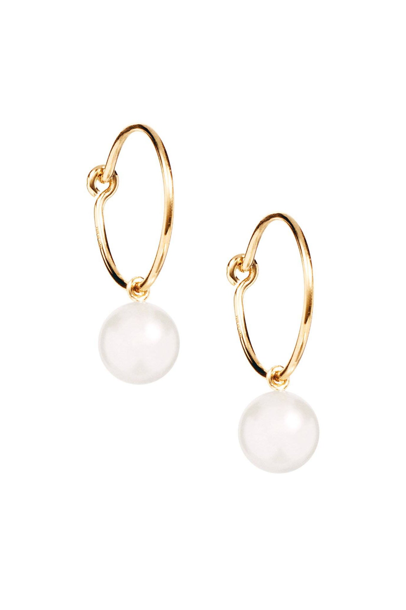 Efva Attling Pop Pearls Hoops kultaiset korvakorut