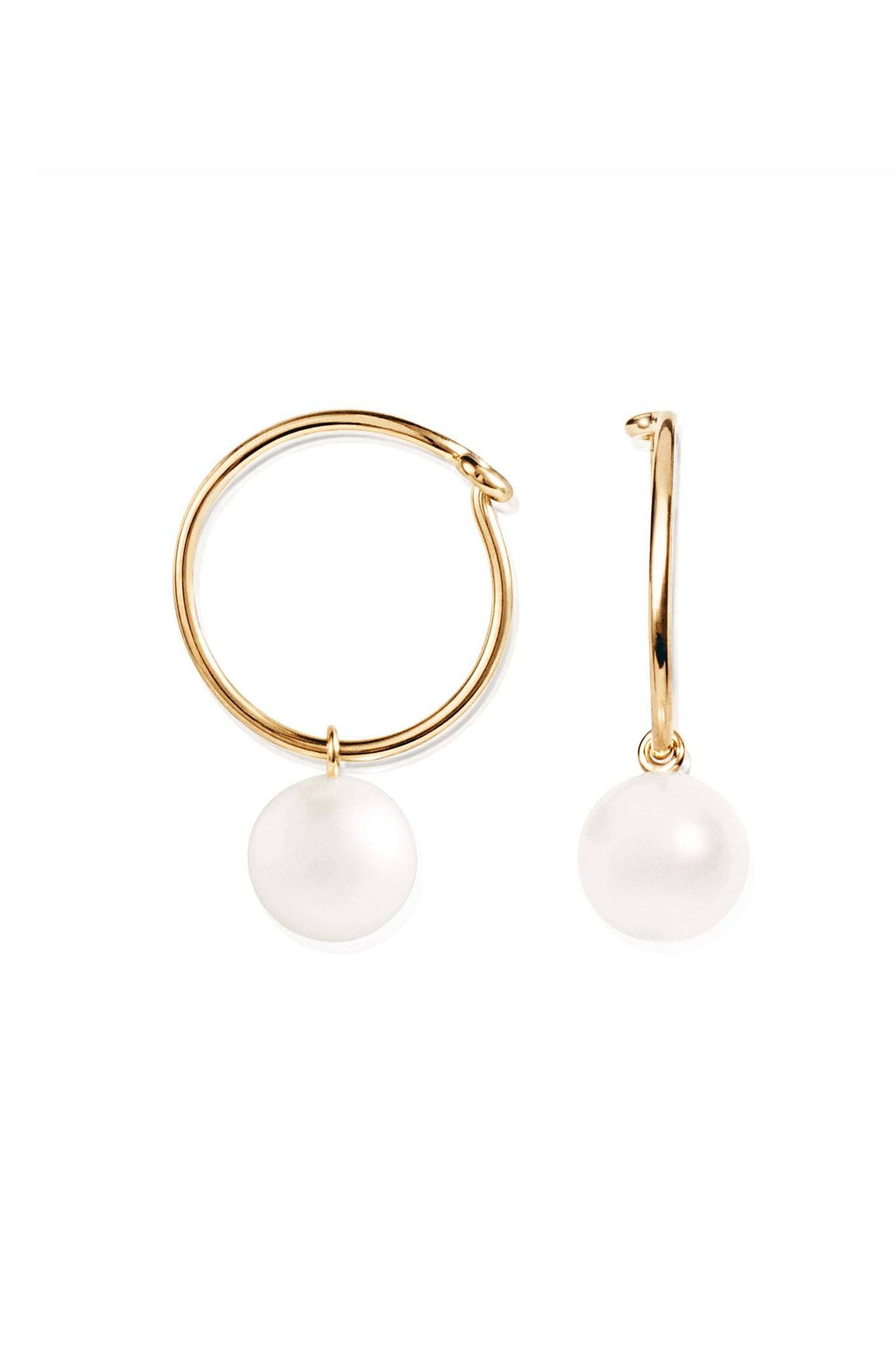 Efva Attling Pop Pearls Hoops kultaiset korvakorut
