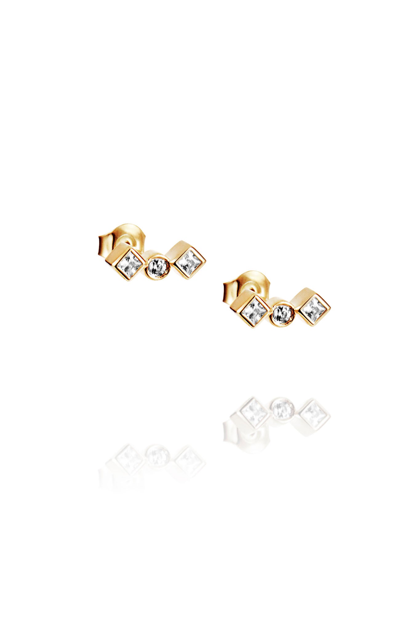 Efva Attling Twinkle Ear keltakultaiset korvakorut