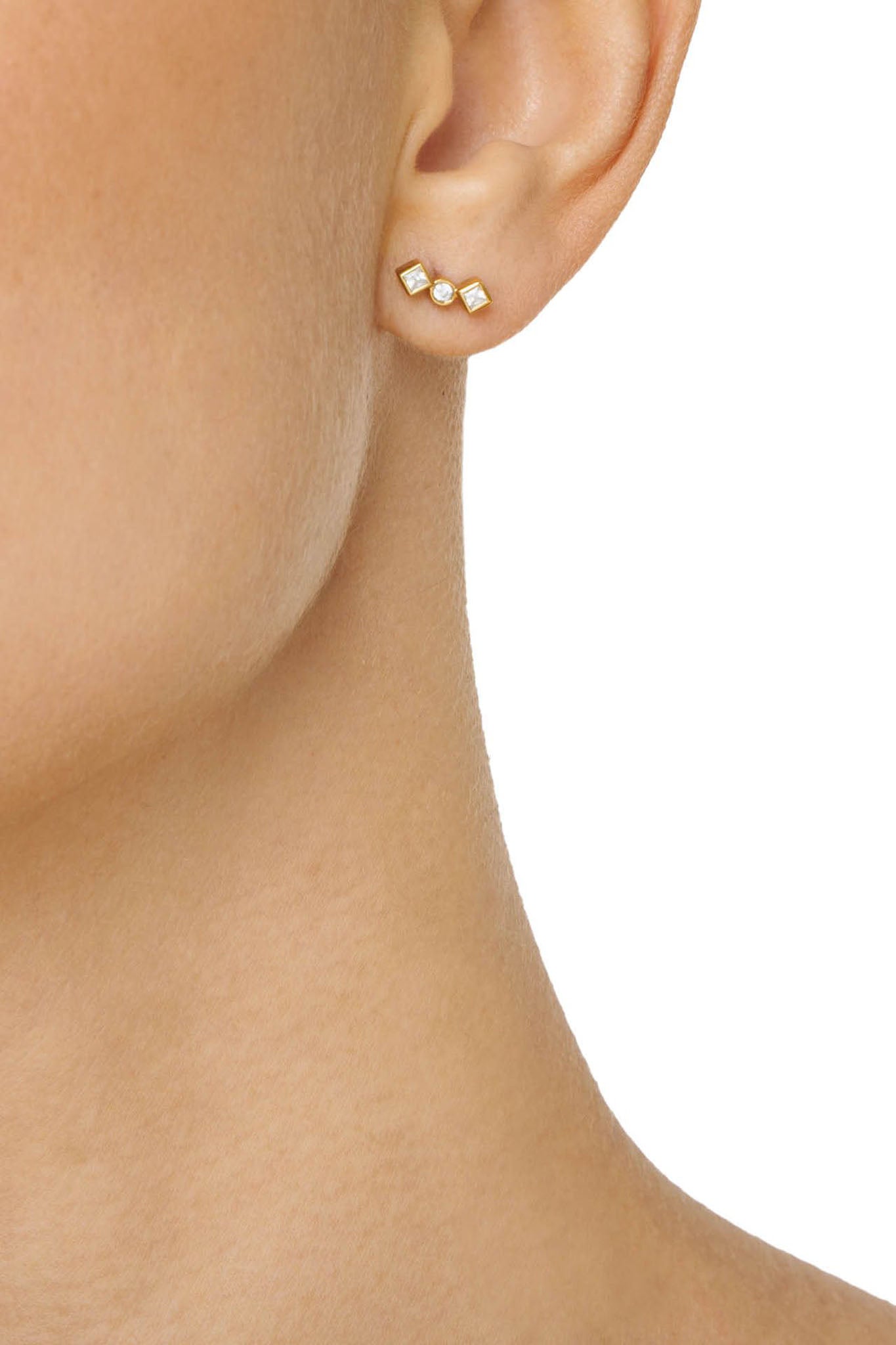 Efva Attling Twinkle Ear keltakultaiset korvakorut