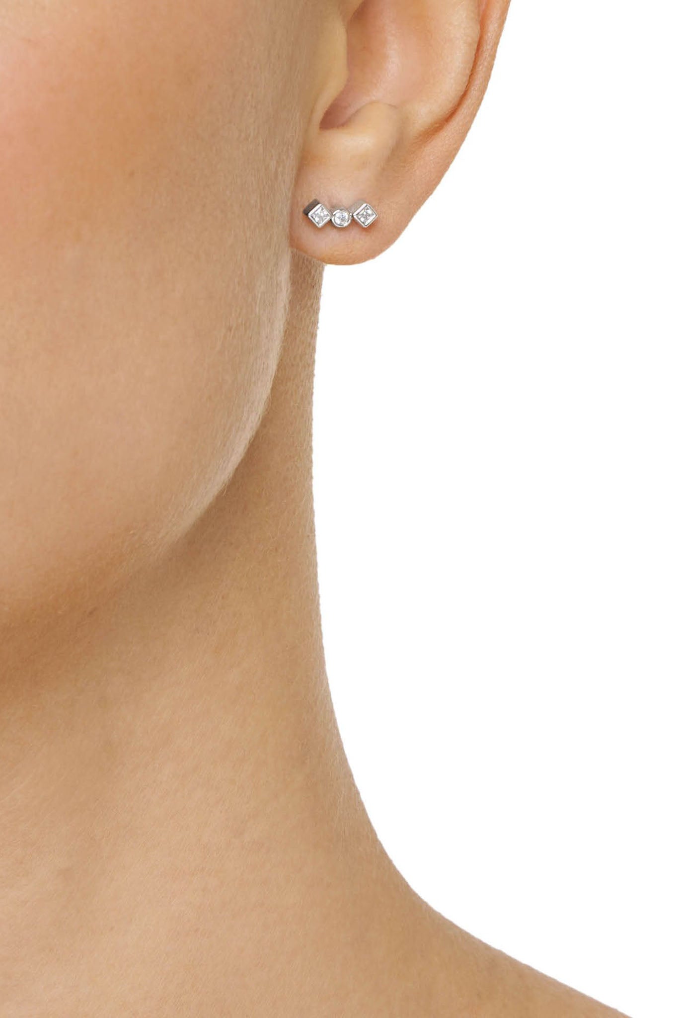Efva Attling Twinkle Ear valkokultaiset korvakorut