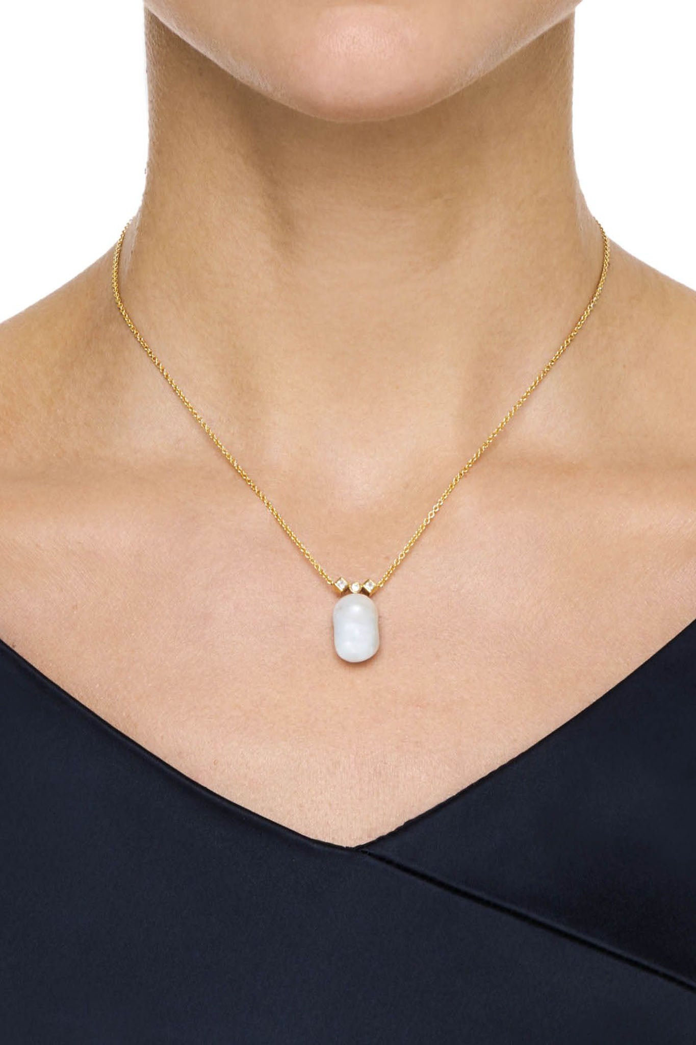 Efva Attling Twinkle & Unique Necklace keltakultainen kaulakoru
