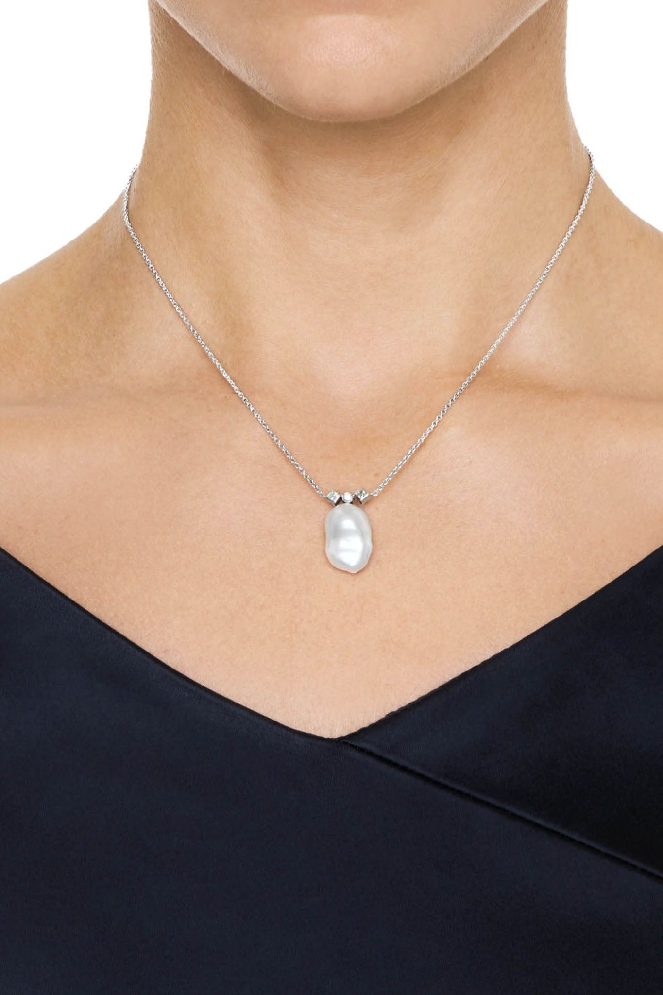 Efva Attling Twinkle & Unique Necklace valkokultainen kaulakoru
