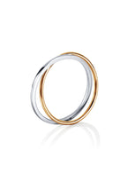 Efva Attling Twosome Petit Ring hopea ja kulta sormus