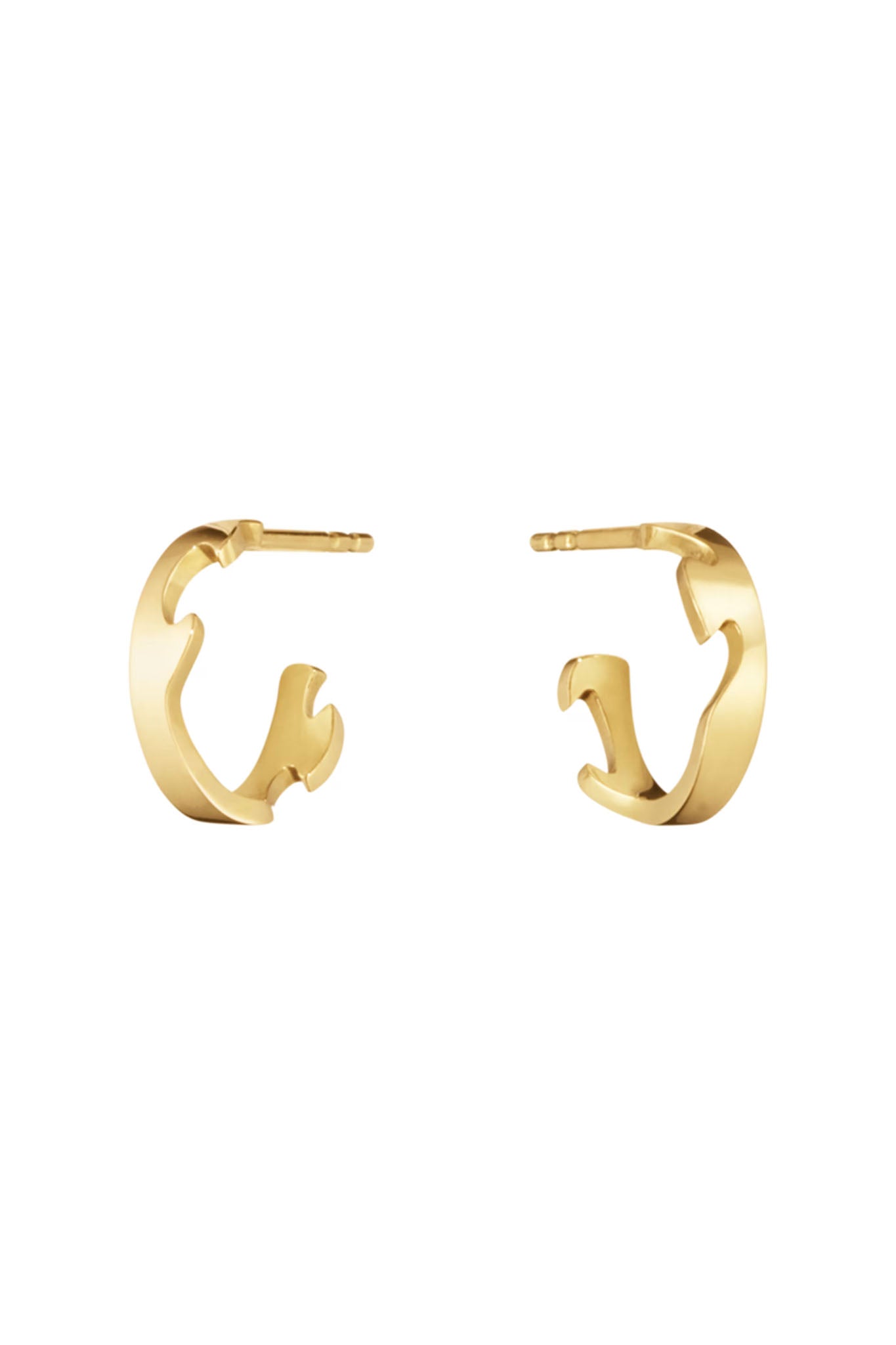 Georg Jensen Fusion Small hopeiset korvakorut