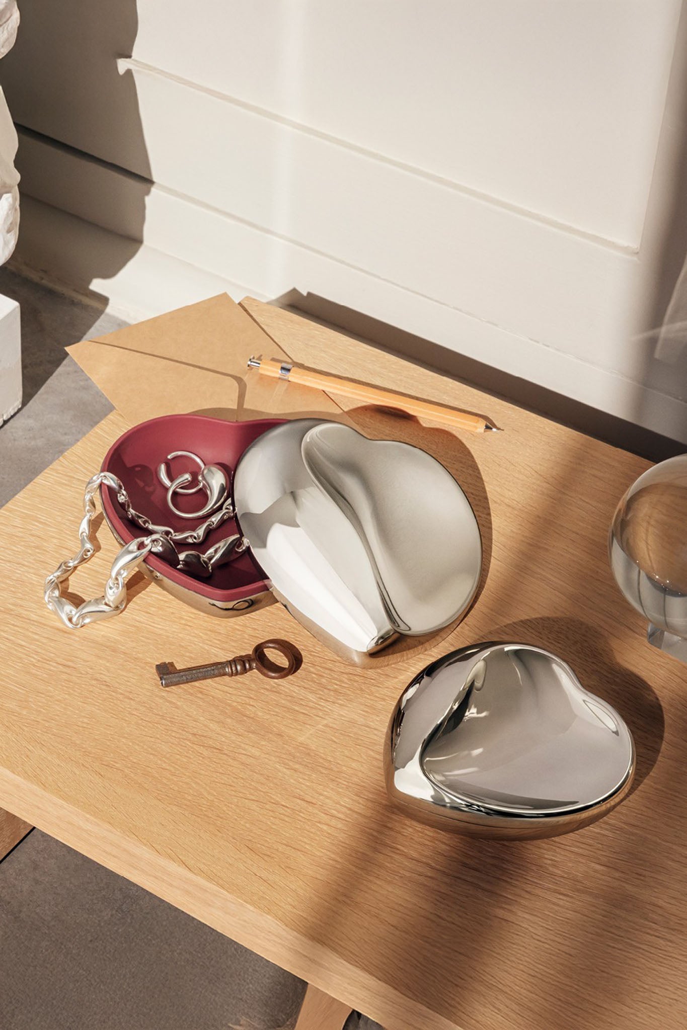 Georg Jensen Heart Box small, pieni säilytysrasia